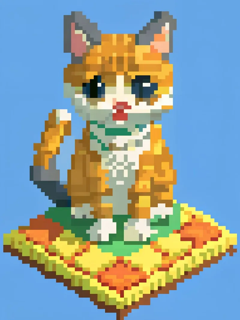 Un simpatico gatto arancione poster con telaio in alluminio da DOG AND CAT