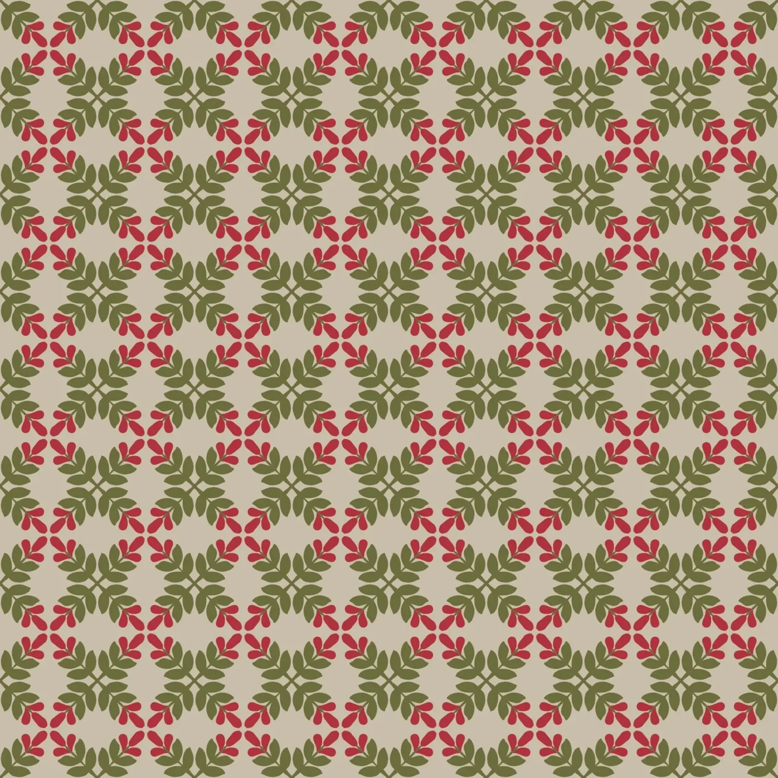 Boho leaf pattern canvas by Little Dean