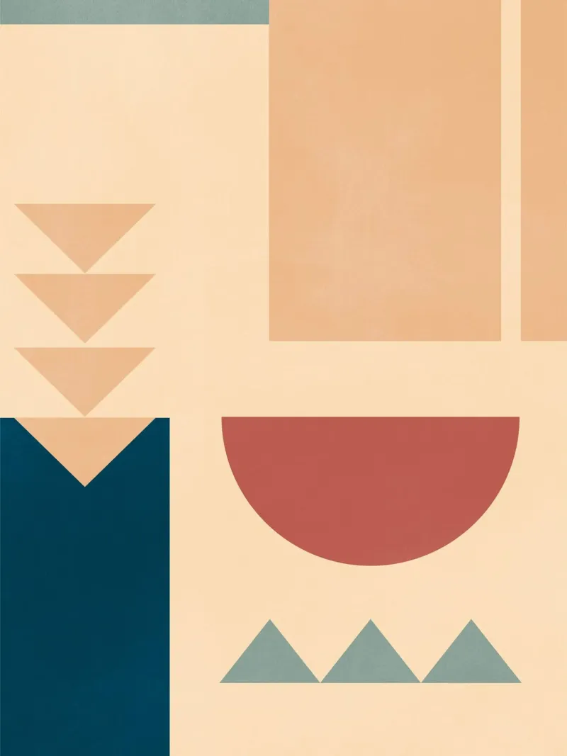 Forme geometriche astratte 57 carta hahnemühle da Gaite