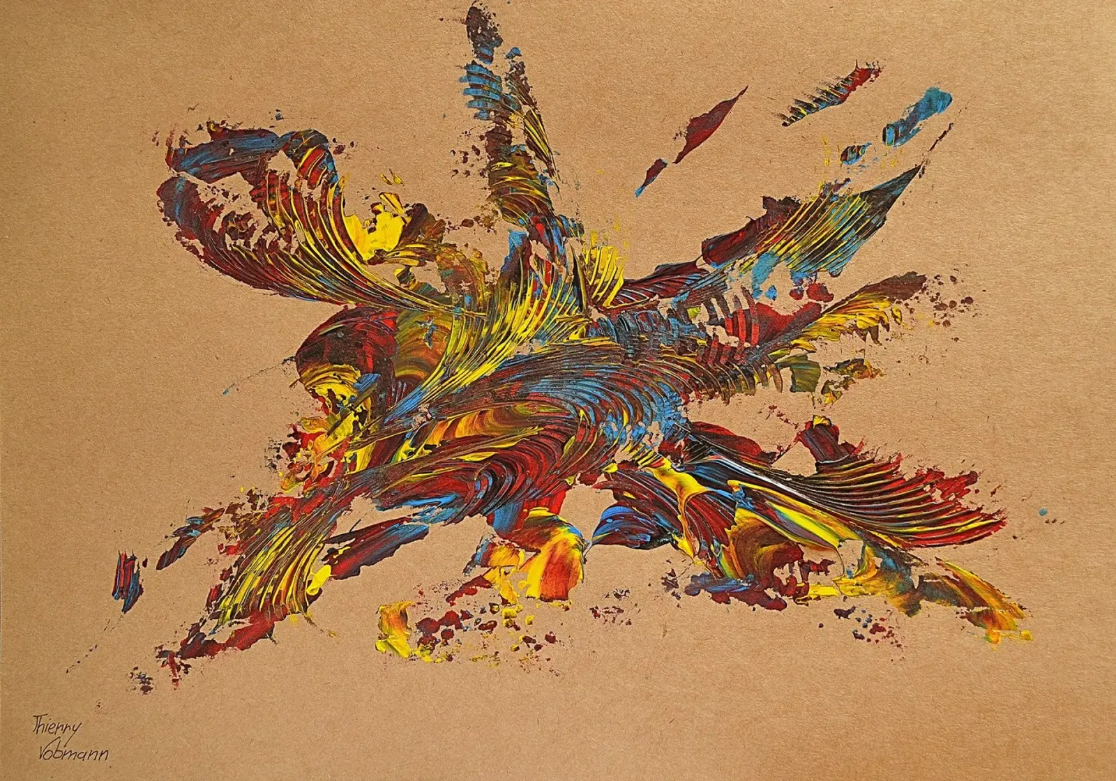 NATURAL STYLE 58 pellicola backlit da Thierry Vobmann Abstract painting