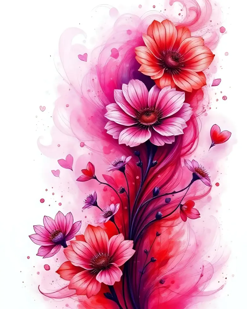 Fiori_Decor_2 pellicola backlit da Pink- und LoveArt by LK