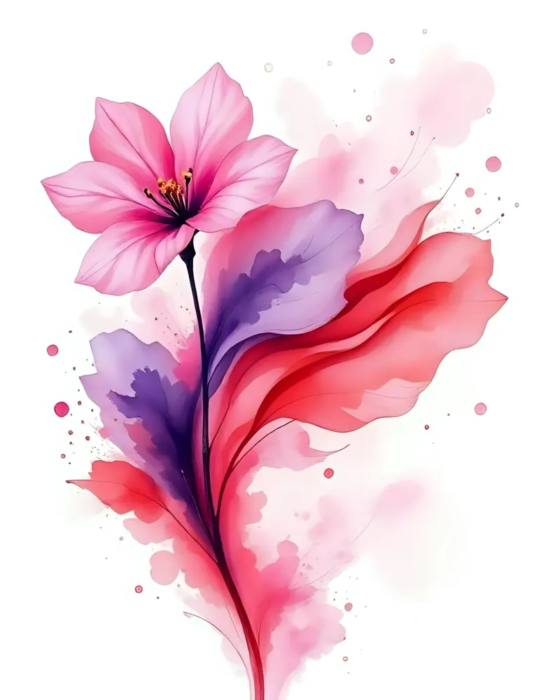Fiori_3 poster da Pink- und LoveArt by LK