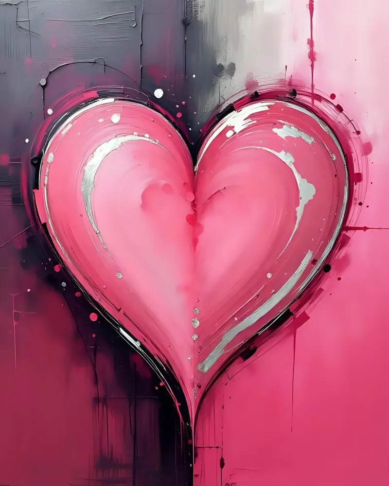 cuore_rosa_argento_2 pellicola backlit da Pink- und LoveArt by LK