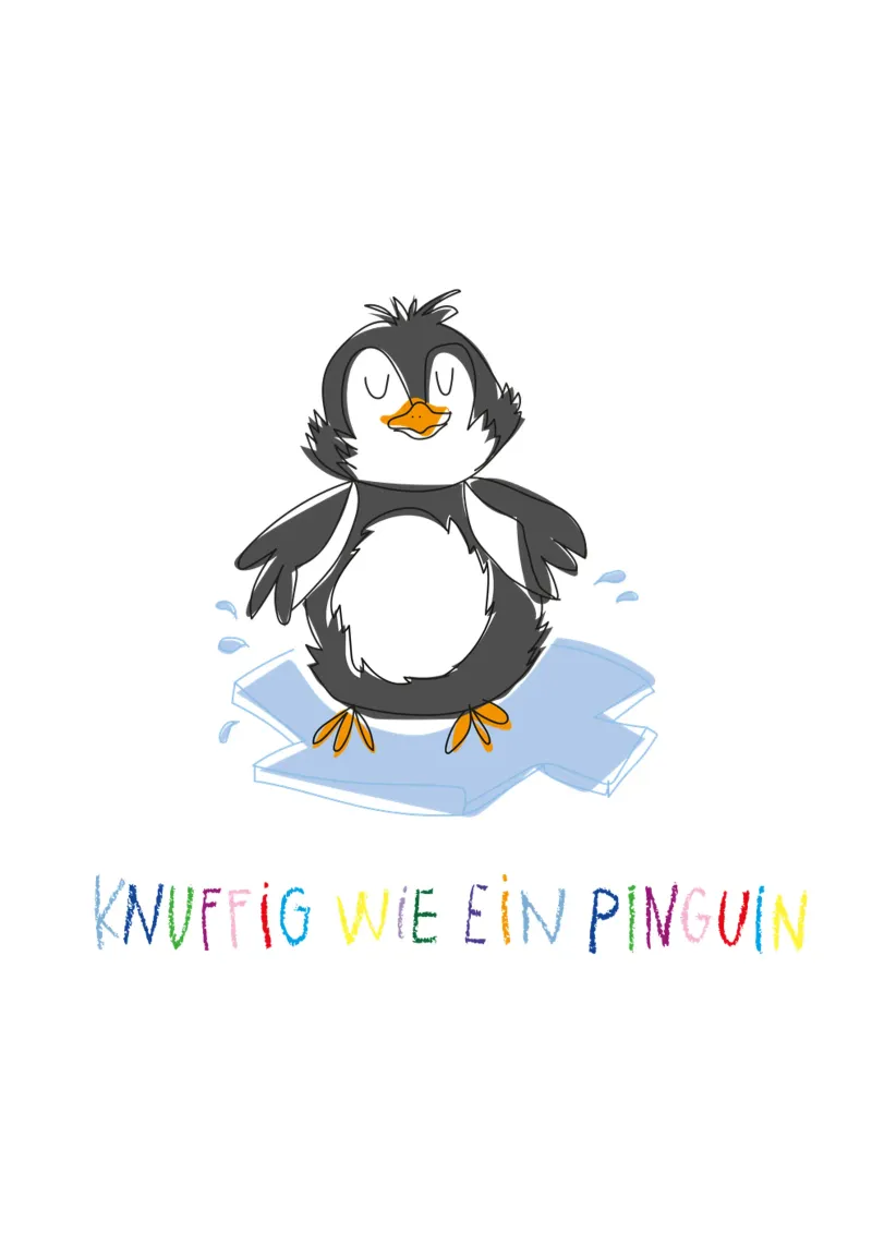 Knuffig wie ein Pinguin pellicola backlit da Brushmeetspaper