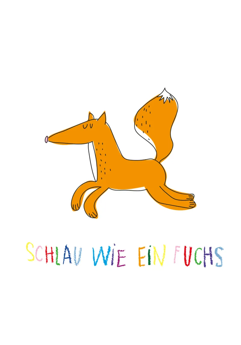 Schlau wie ein Fuchs carta hahnemühle da Brushmeetspaper