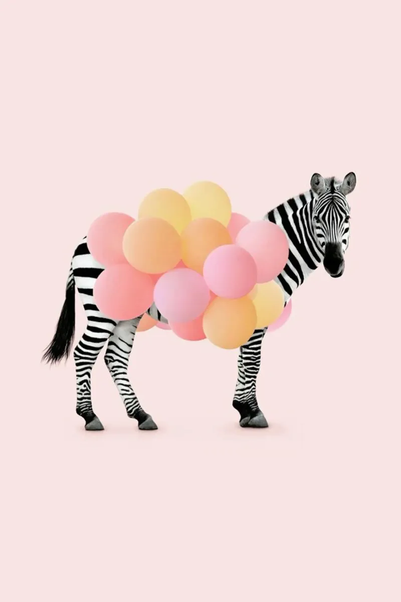 Zebra Balloon pellicola backlit da Paul Fuentes Design