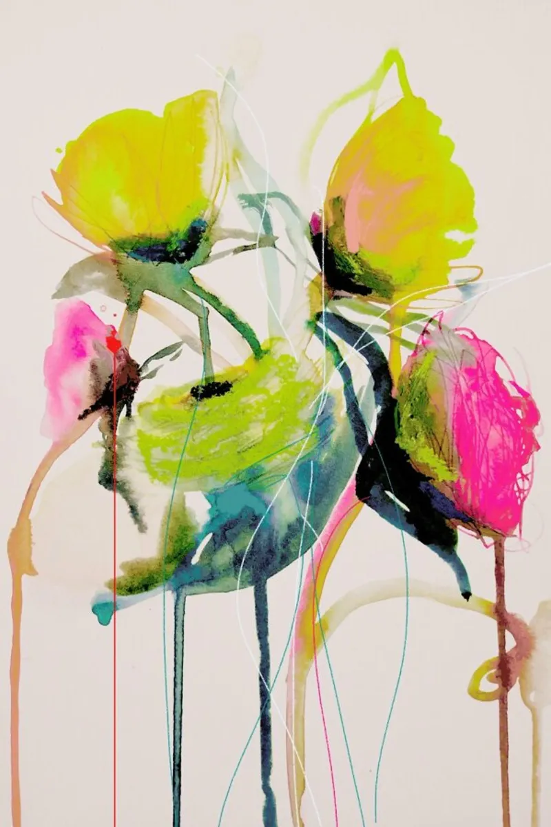 Bloom Series Bright 0919 tela da Leigh Viner