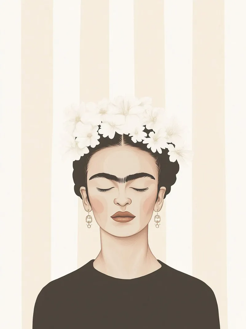 Arte a strisce con Frida pellicola backlit da Carinaprint