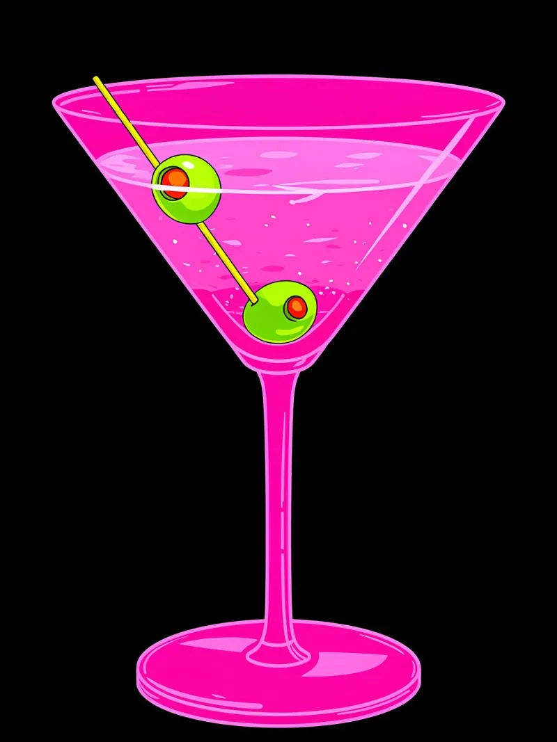 Bicchiere da cocktail - Pop Art plexiglass da ColorCrash Gallery