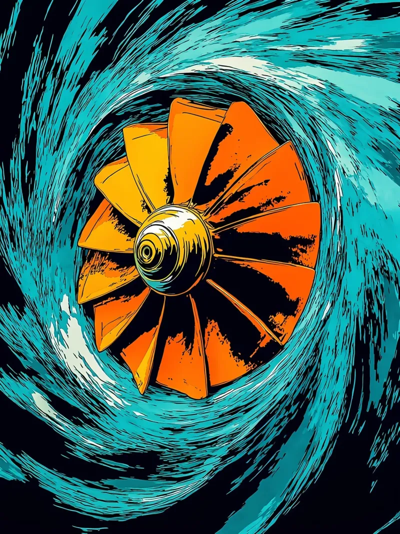 Elica di aereo - Pop Art poster da ColorCrash Gallery