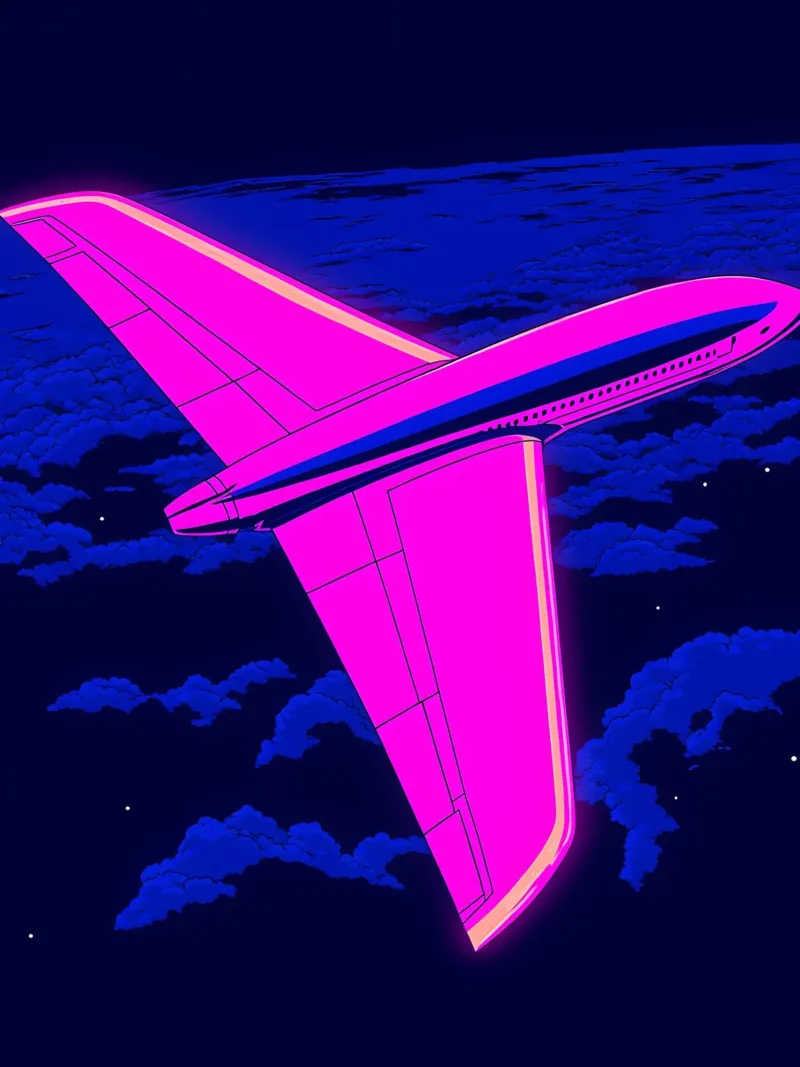 Aereo - Pop Art pellicola backlit da ColorCrash Gallery