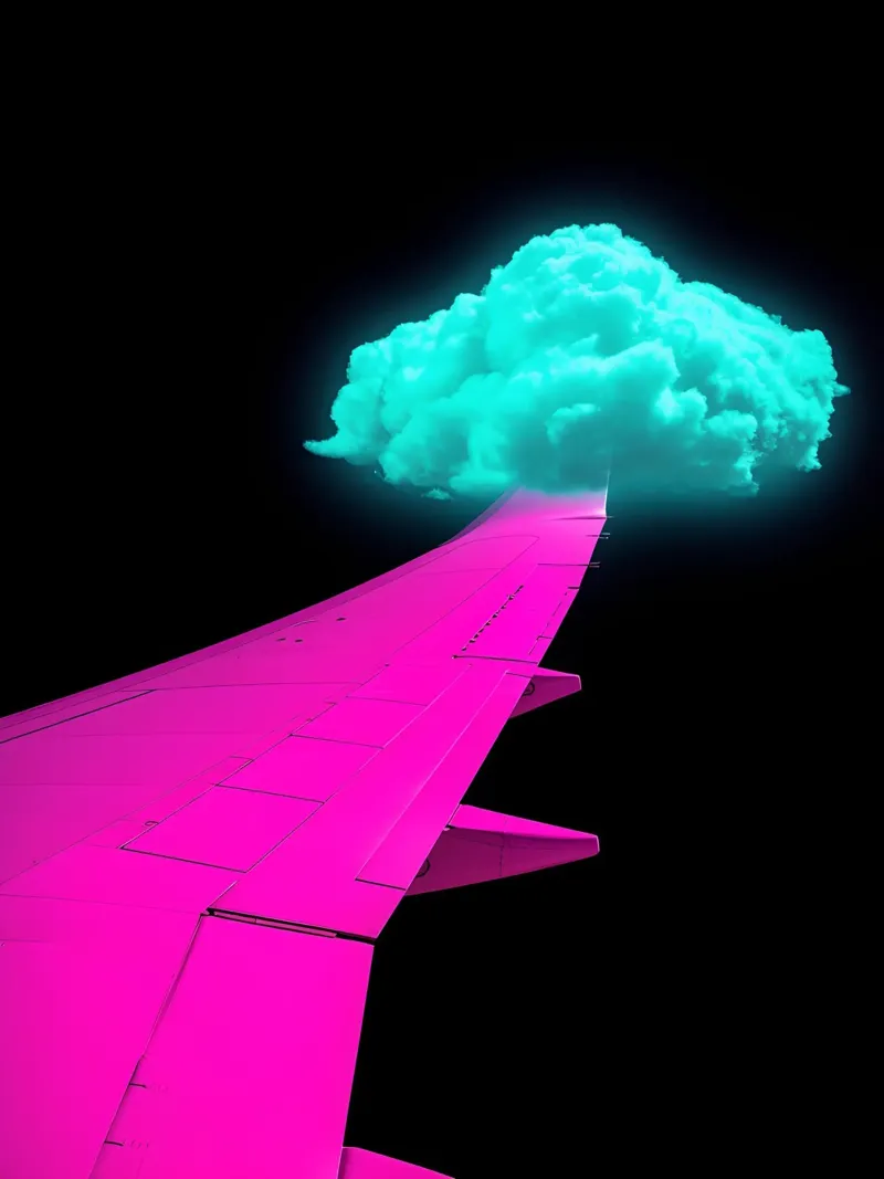 Aereo - Pop Art pellicola backlit da ColorCrash Gallery