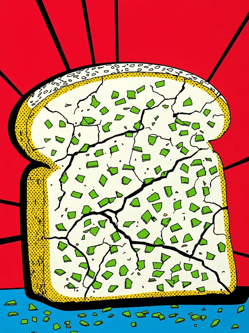 Pane - Pop Art poster da ColorCrash Gallery
