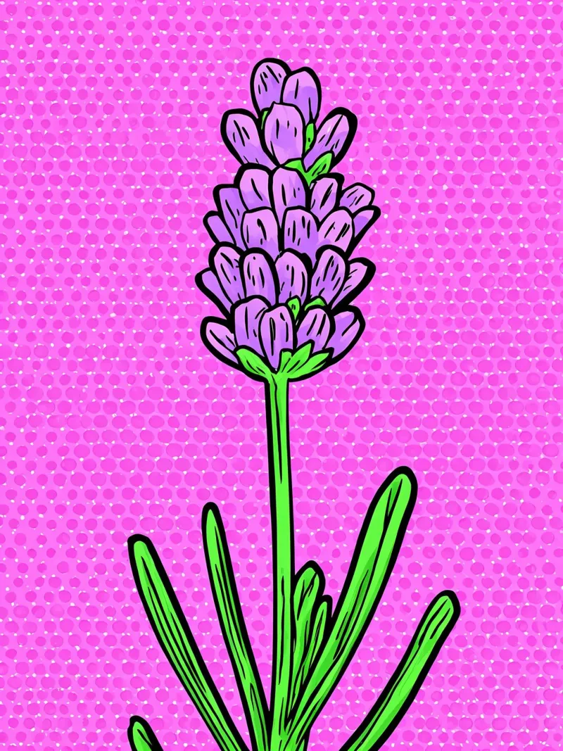 Lavanda - Pop Art poster da ColorCrash Gallery