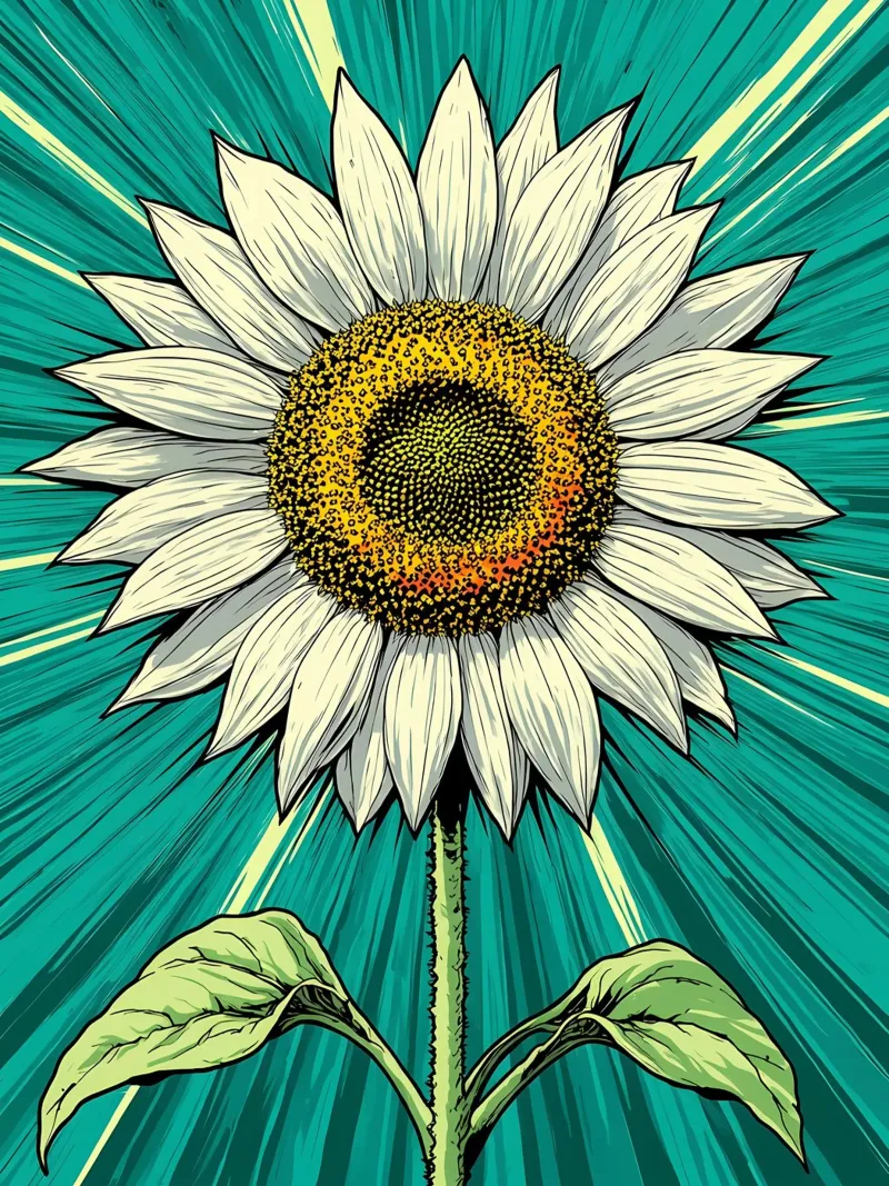 Girasole - Pop Art pellicola backlit da ColorCrash Gallery