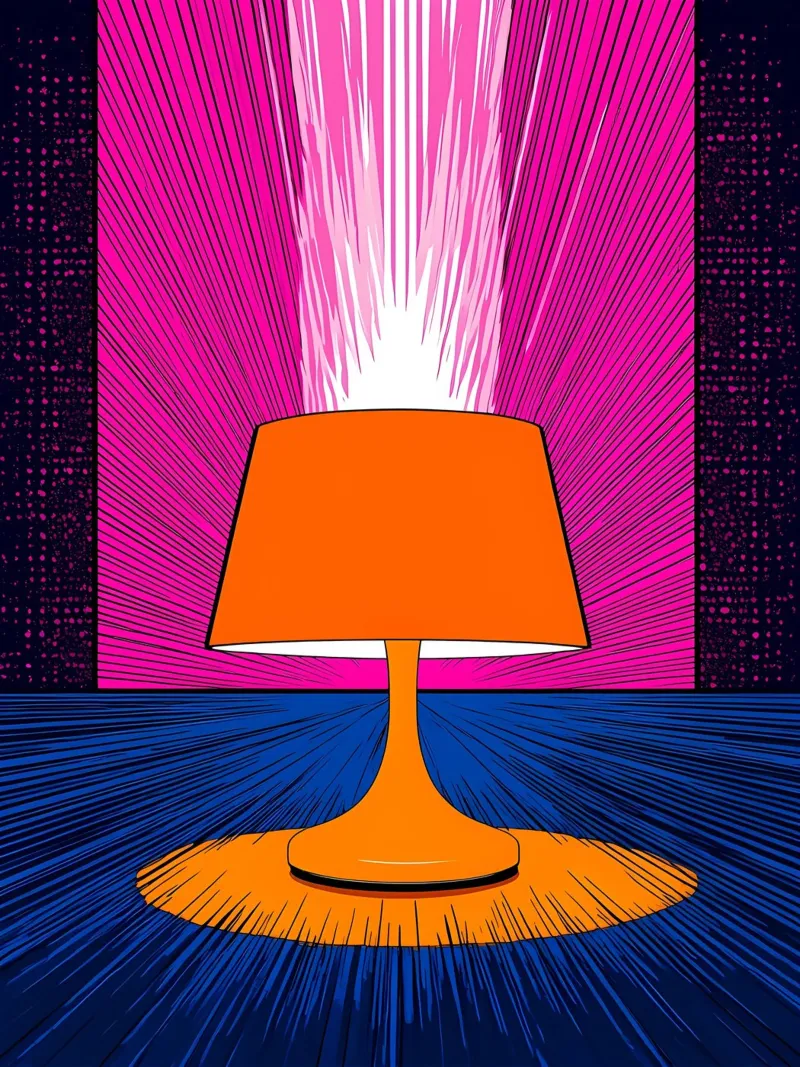 Lampada luminosa - Pop Art pellicola backlit da ColorCrash Gallery