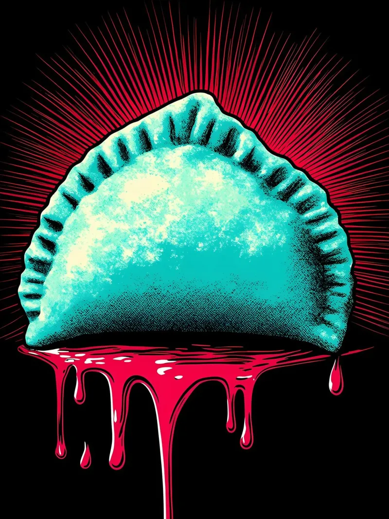 Empanada - Pop Art pellicola backlit da ColorCrash Gallery