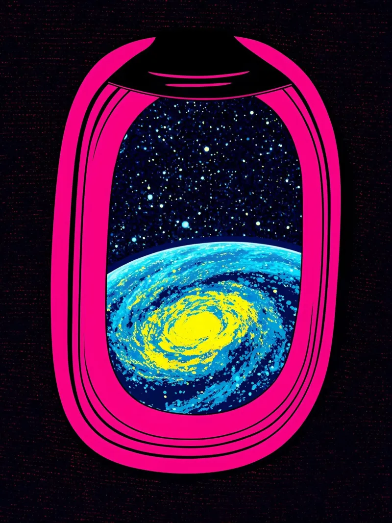 Space Window - Pop Art acrylic glass by ColorCrash Gallery