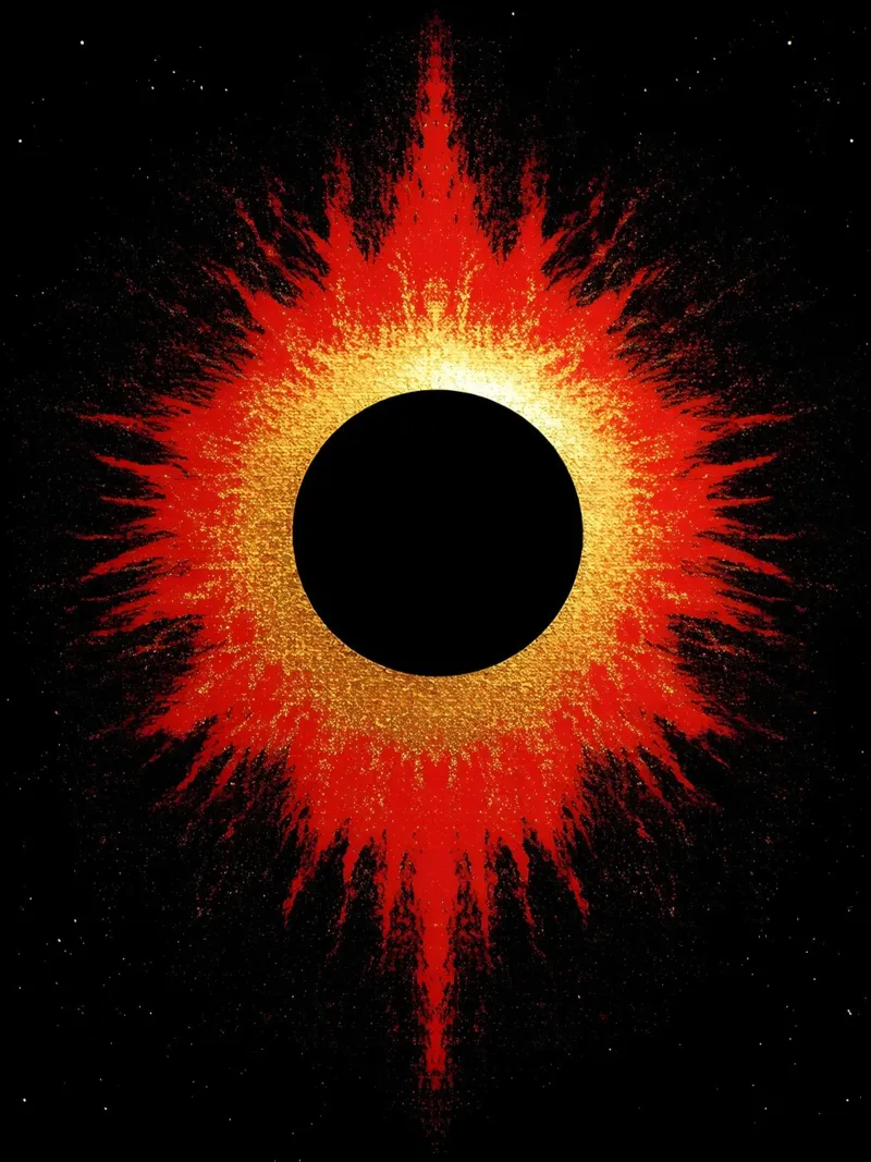 Eclissi solare - Pop Art carta hahnemühle da ColorCrash Gallery