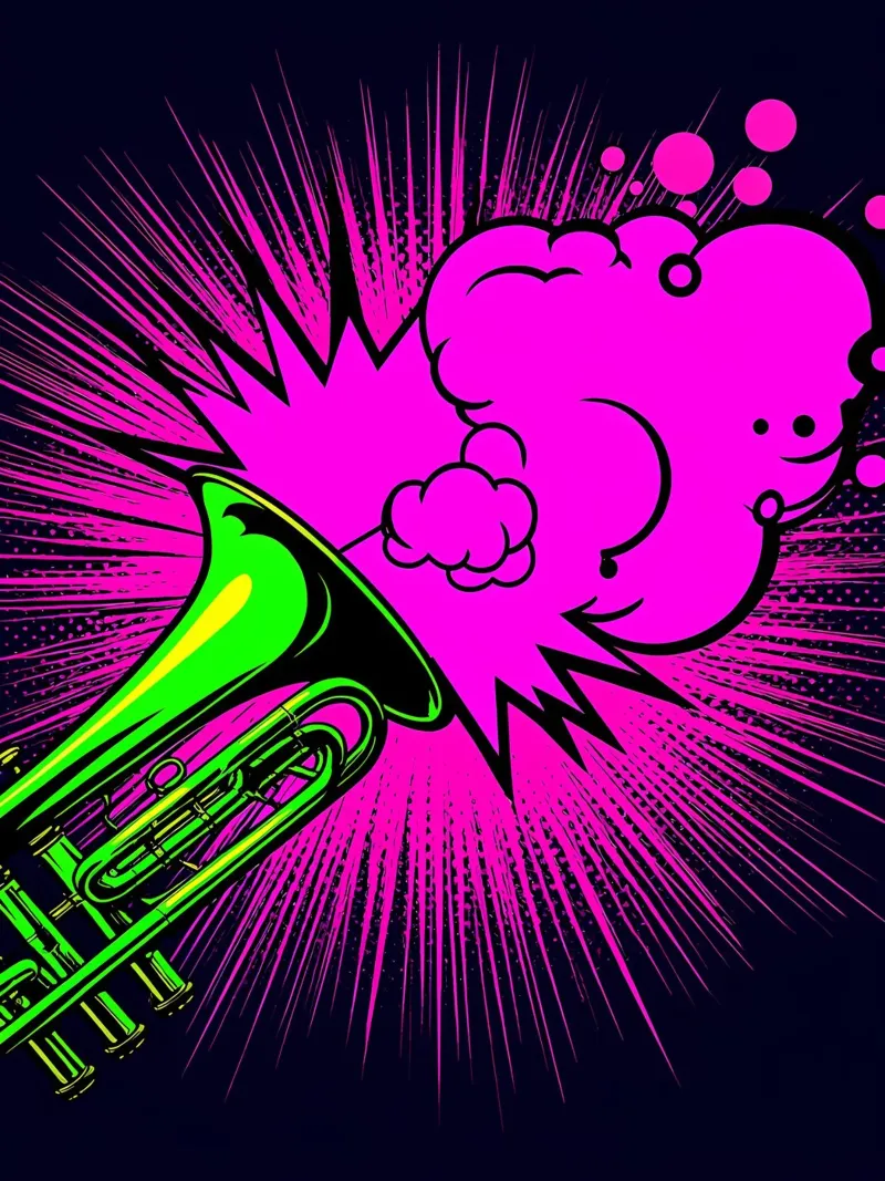 Tromba - Pop Art pellicola backlit da ColorCrash Gallery
