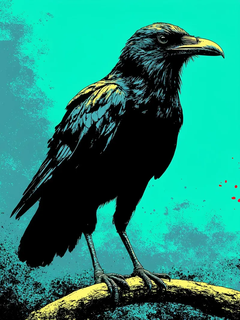 Raven - Pop Art plexiglass da ColorCrash Gallery