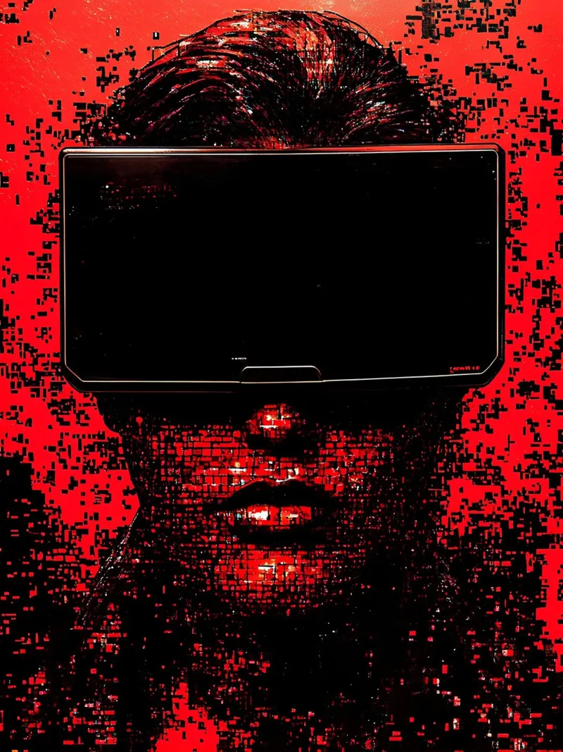 Cuffie per la realtà virtuale - Pop Art pellicola backlit da ColorCrash Gallery