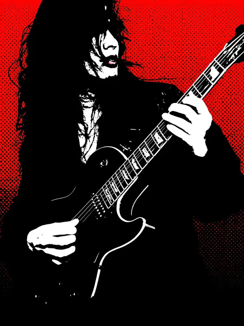Rockstar - Pop Art pellicola backlit da ColorCrash Gallery
