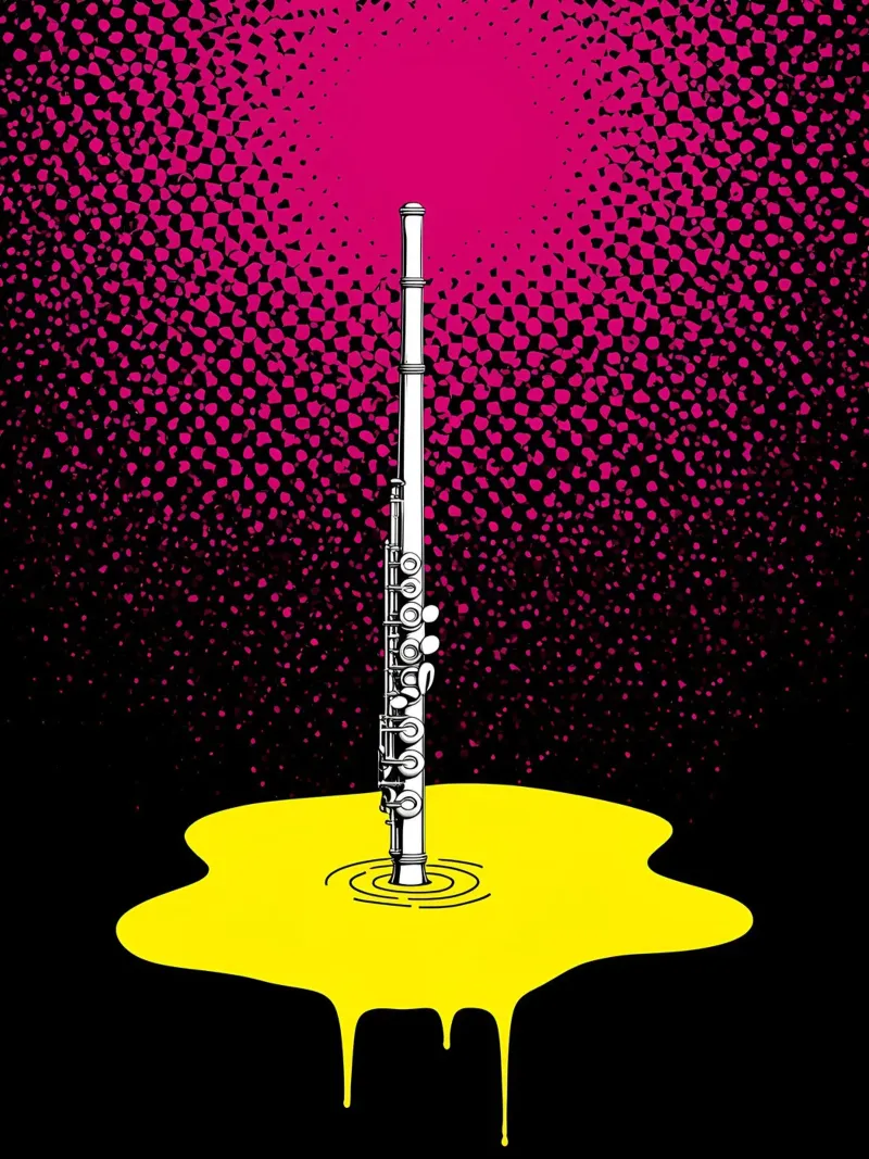 Fusione del flauto - Pop Art pellicola backlit da ColorCrash Gallery