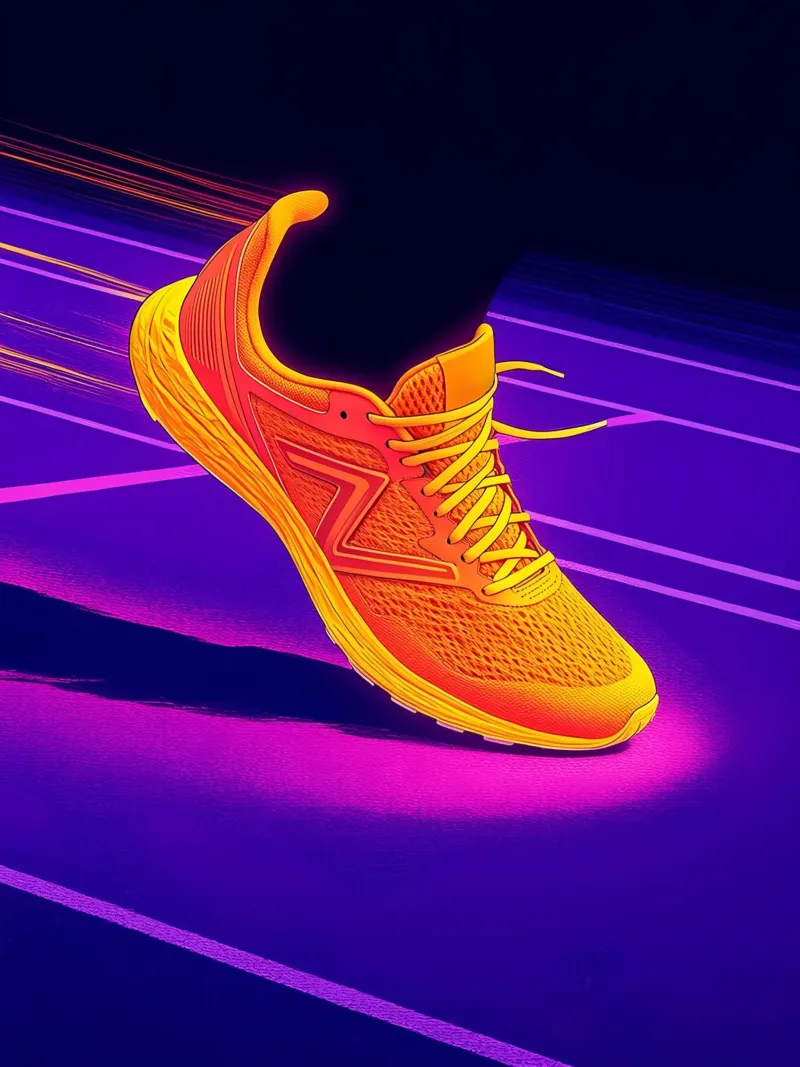 Sneaker Running - Pop Art carta hahnemühle da ColorCrash Gallery