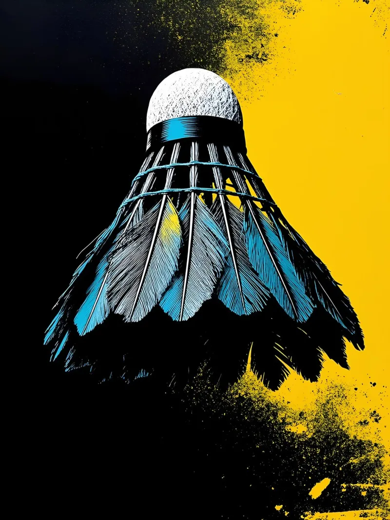 Volano - Pop Art poster con telaio in alluminio da ColorCrash Gallery