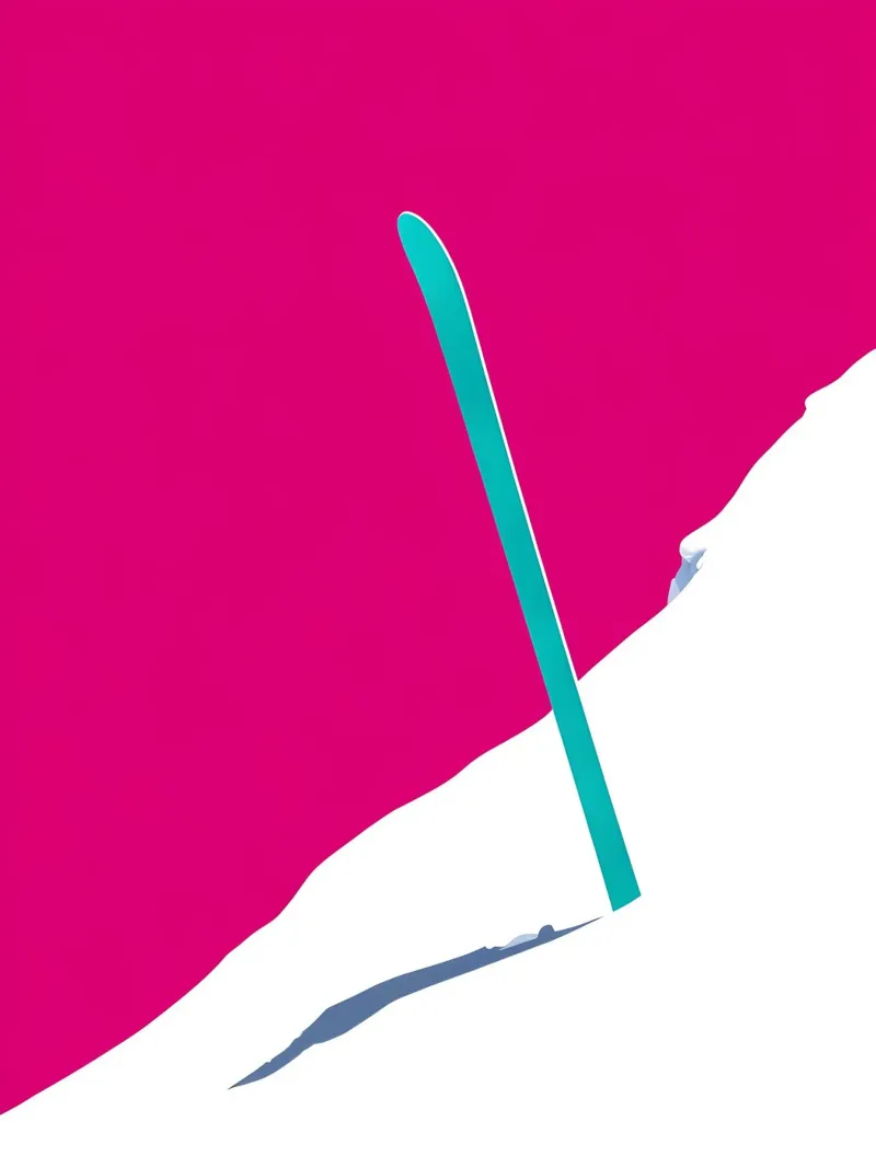 Sci sulla neve - Pop Art carta hahnemühle da ColorCrash Gallery