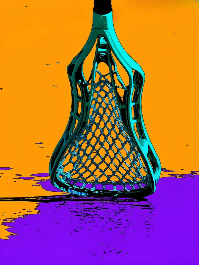 Bastone da lacrosse - Pop Art poster da ColorCrash Gallery