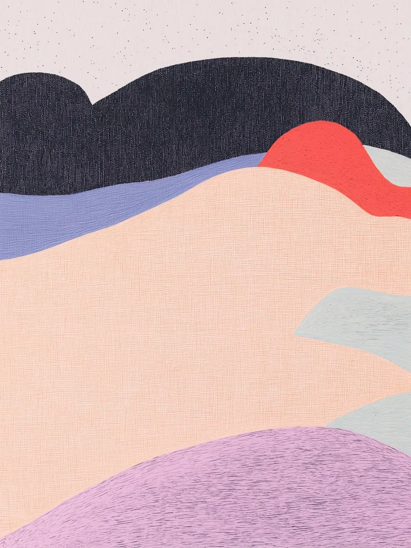 Paisaje geométrico abstracto y creativo para una casa con estilo metacrilato de Kaji
