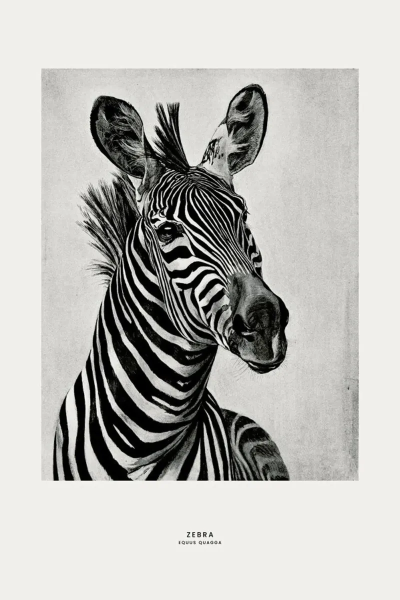 Zebra Portrait pellicola backlit da Flora & Fauna
