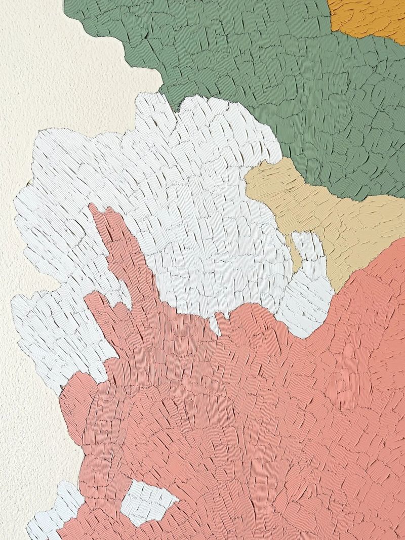 Forme organiche e colori - Arte di espressione astratta alla moda carta hahnemühle da Kaji
