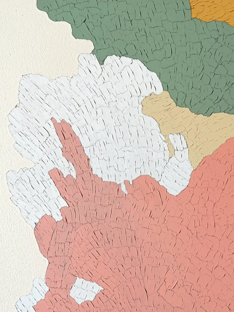 Forme organiche e colori - Arte di espressione astratta alla moda carta hahnemühle da Kaji