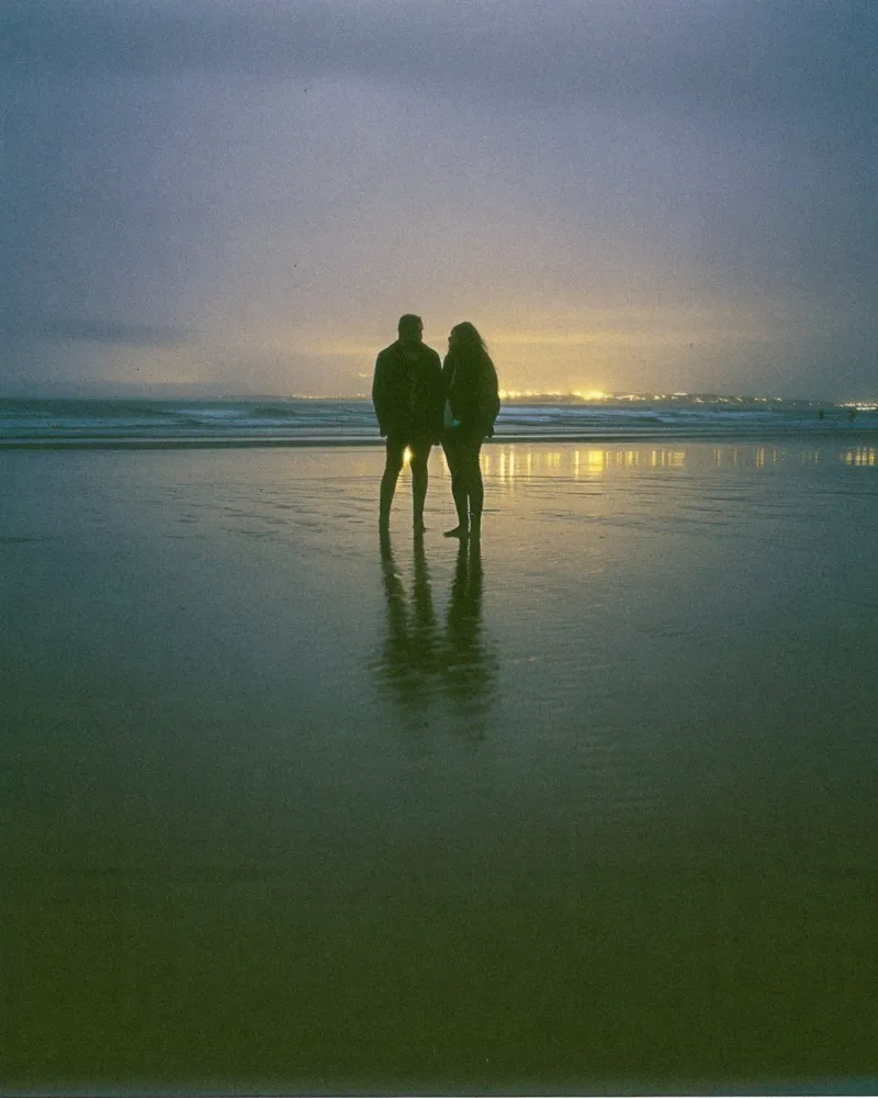 Crepuscolo romantico a Biarritz pellicola backlit da By Night