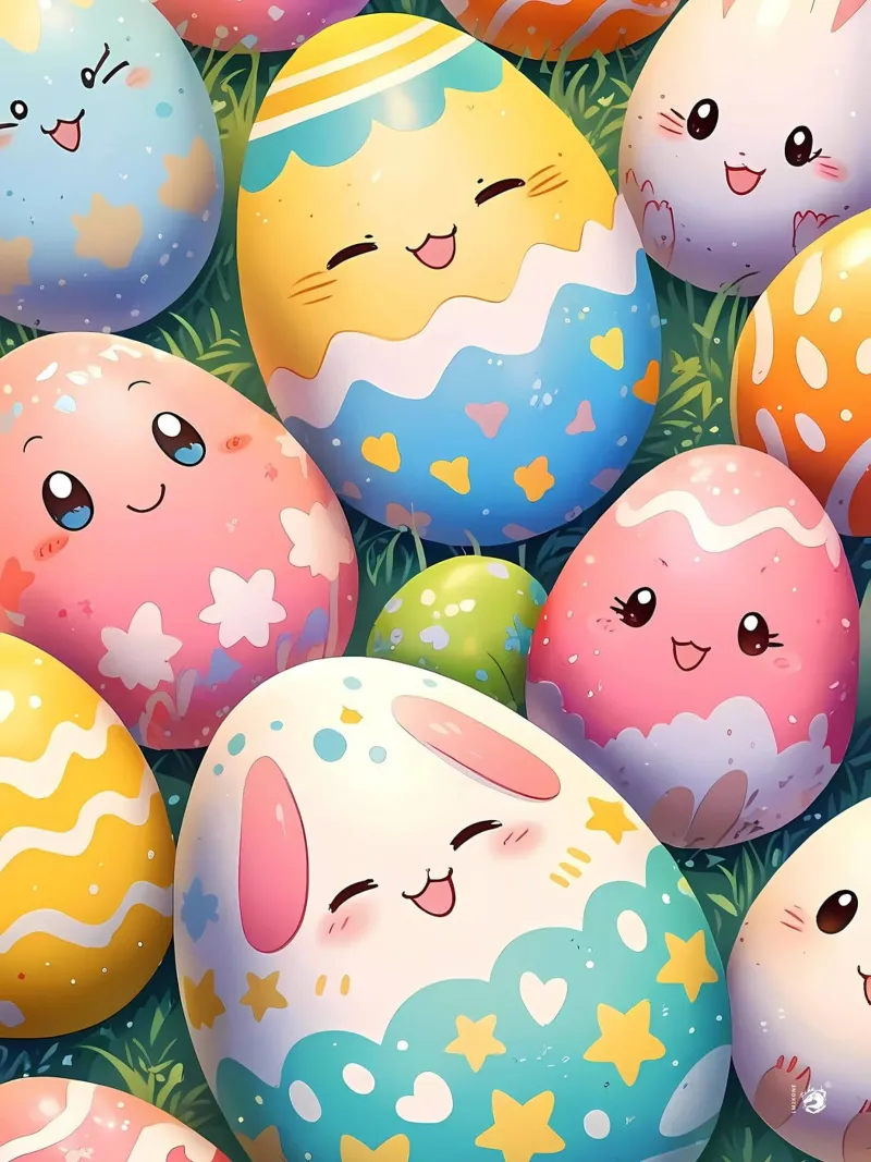 Motivo dell'uovo di Pasqua carta hahnemühle da LM2KONE