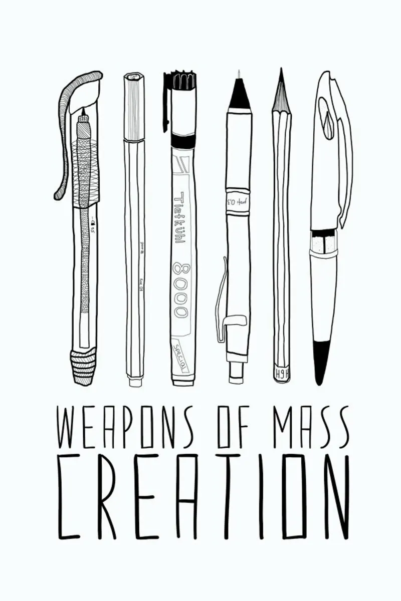 Weapons of Mass Creation alluminio dibond da Bianca Green