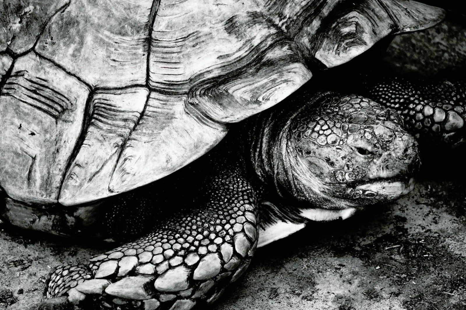 Tim the Turtle pellicola backlit da Babett Schultze