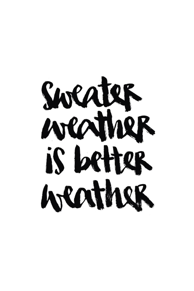 Sweater weather pellicola backlit da Brushmeetspaper