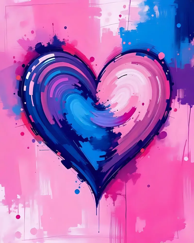 cuore_blu_rosa_viola_4 pellicola backlit da Pink- und LoveArt by LK