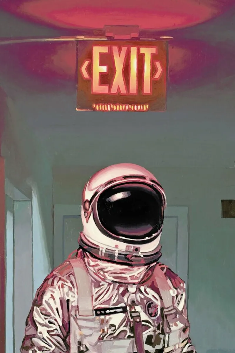 Exit Backlit Folie von Scott Listfield
