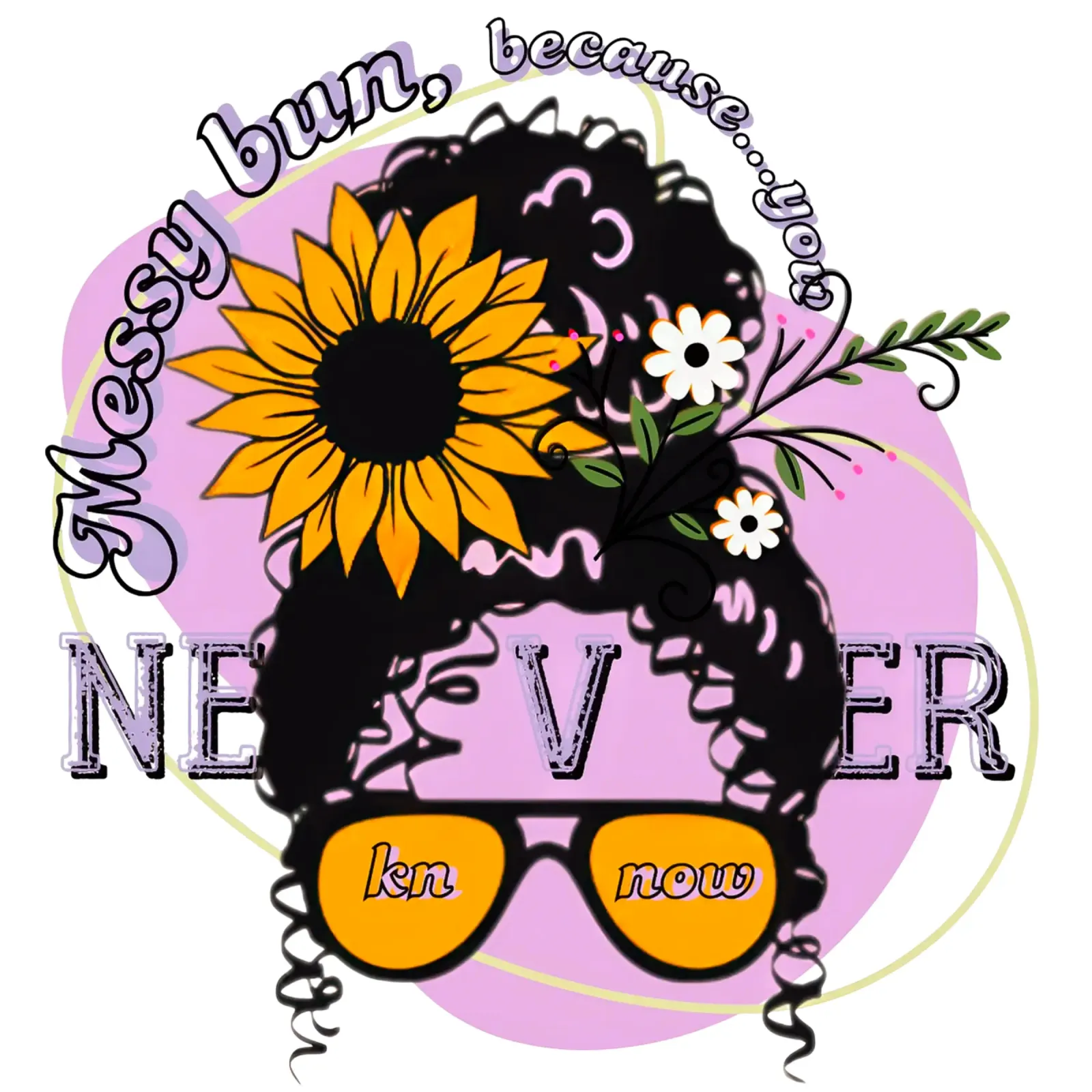 Time for Messy Bun canvas by Eni Brandon