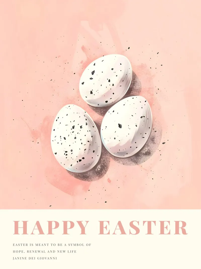 Happy Easter No 02 metacrilato de treechild