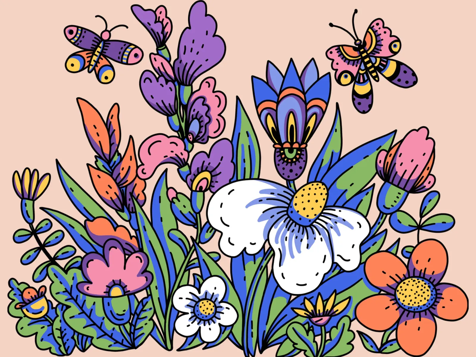 Fiori selvatici carta hahnemühle da Mohs