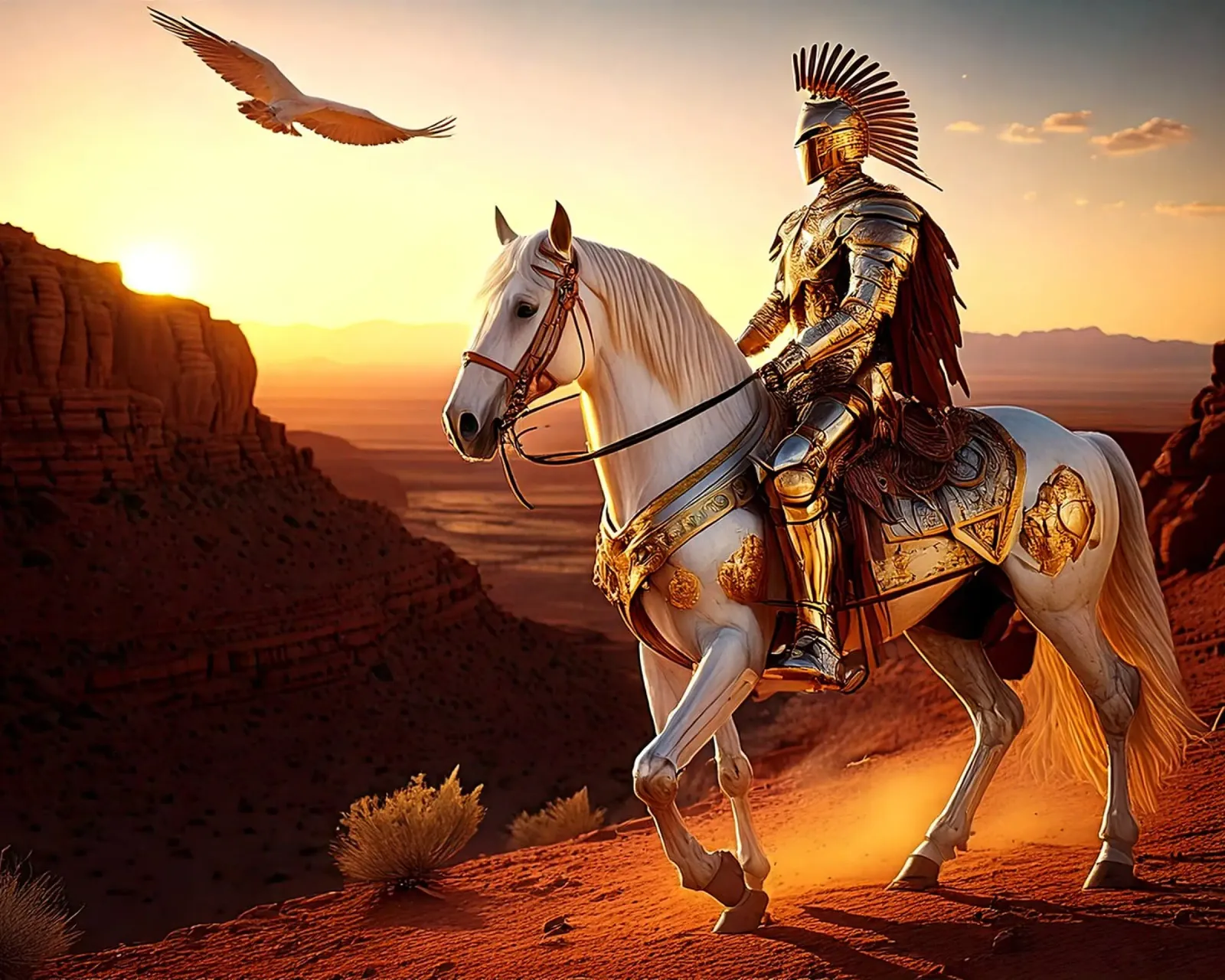 CAVALIERE SU UN CAVALLO BIANCO. pellicola backlit da Thierry vobmann photography