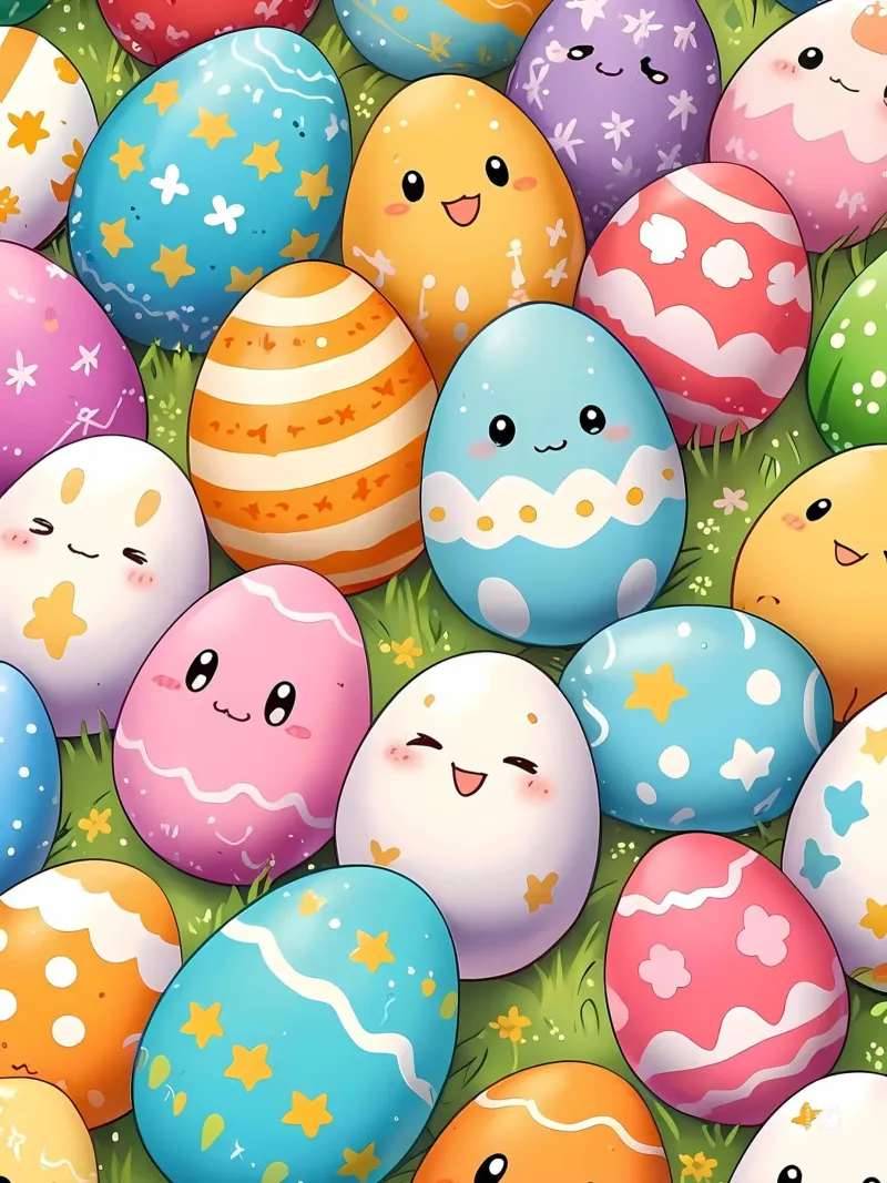 Cute littles Easter egg hahnemühle by LM2KONE