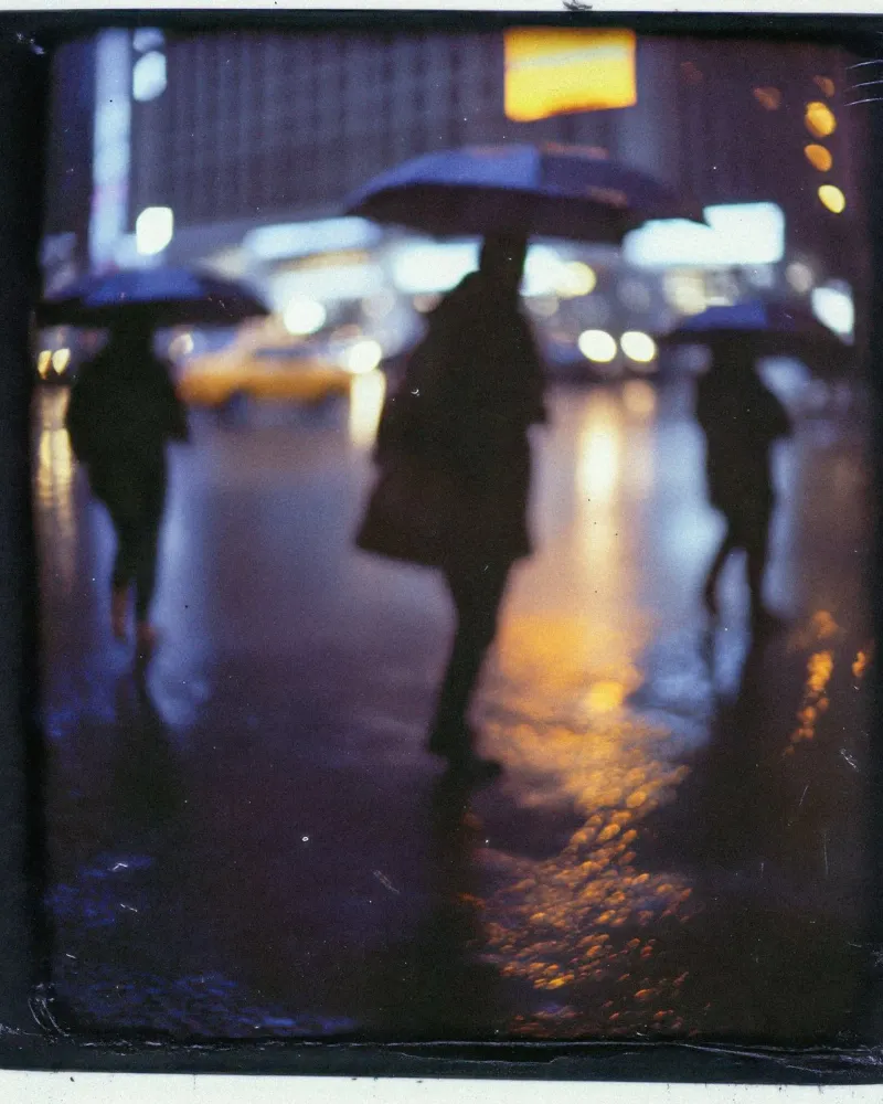 Crepuscolo sfocato a Manhattan pellicola backlit da By Night