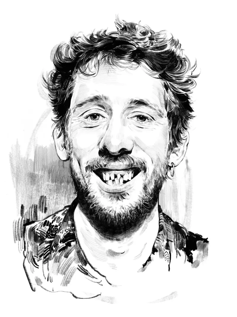 Shane MacGowan pellicola backlit da DrawDraw